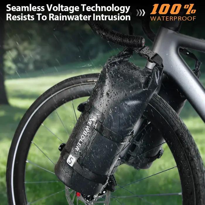 NEWBOLER 2023 sac de fourche de vélo étanche Portable 5L sac de vélo Portable sac de Scooter électri