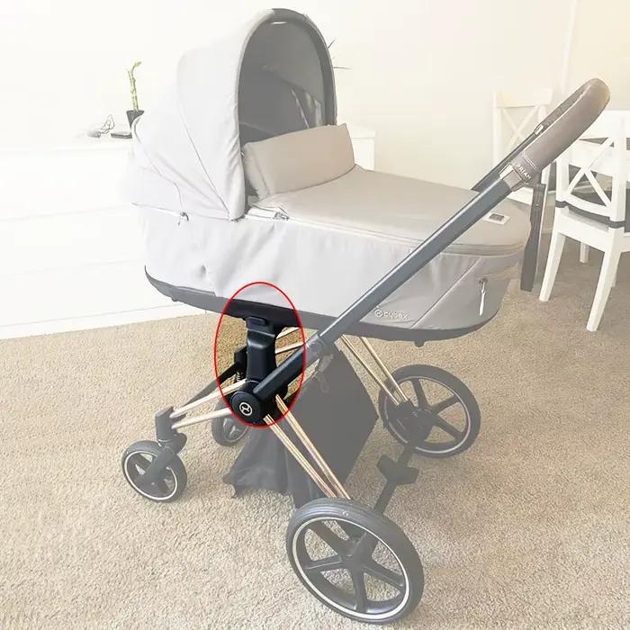 Adaptateur pour poussette pour Cybex Priam 3/4 JSW et siège auto Aton Cloud Q/Z Maxi-Cosi, convertis
