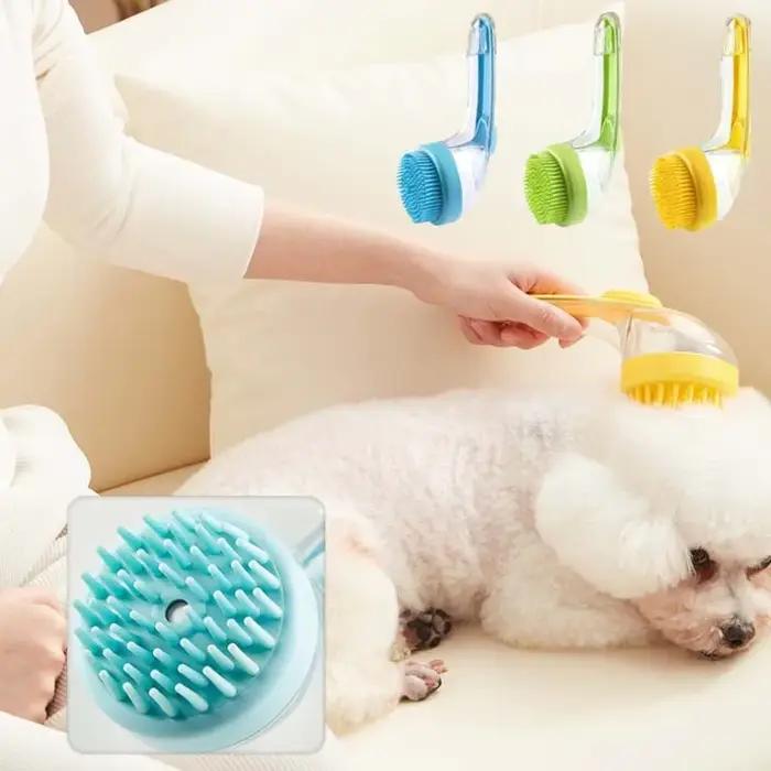 Brosse de bain multifonctionnelle pour chiens et chats toilettage massage confort hygiène détente et plaisir pour animaux de compagnie occaions spéciales