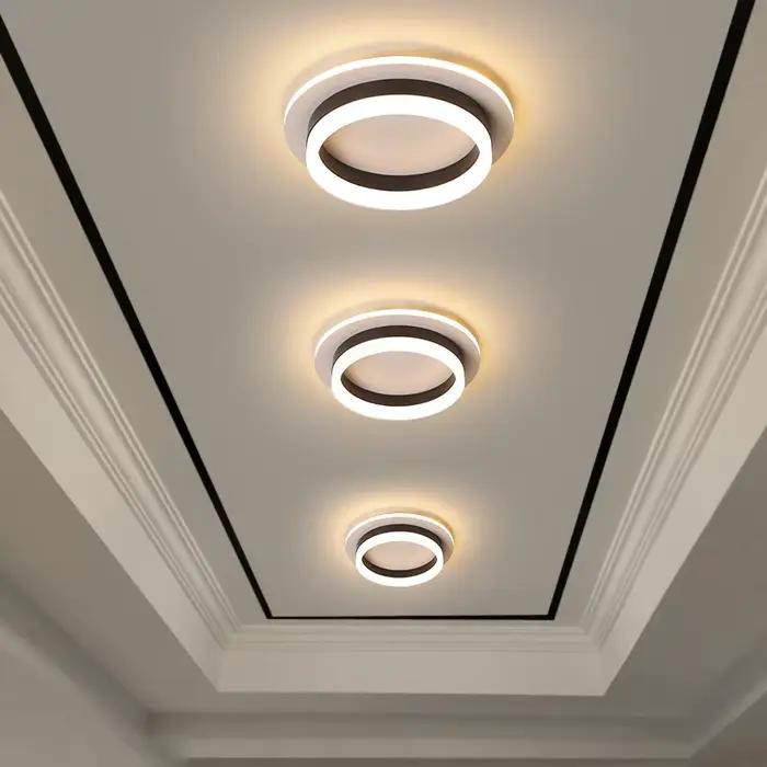 Lustre LED moderne éclairage intérieur pour couloir couloir monté en Surface acrylique plafonnier la