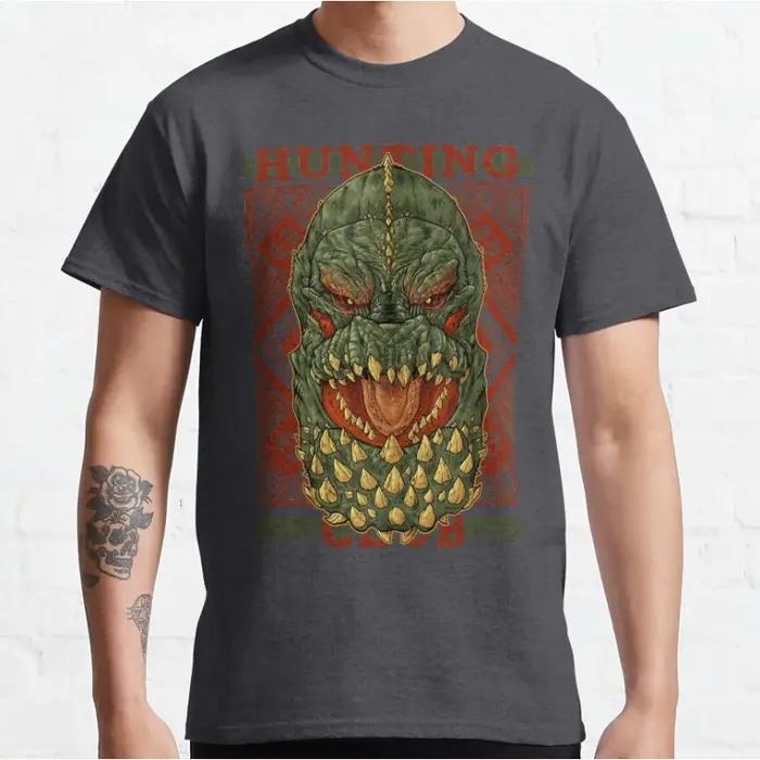 Jeux vidéo des années 80 Monster Hunter World MHW Hunting Club Jho t-shirts graphiques pour hommes grande taille adulte S-6XL hauts