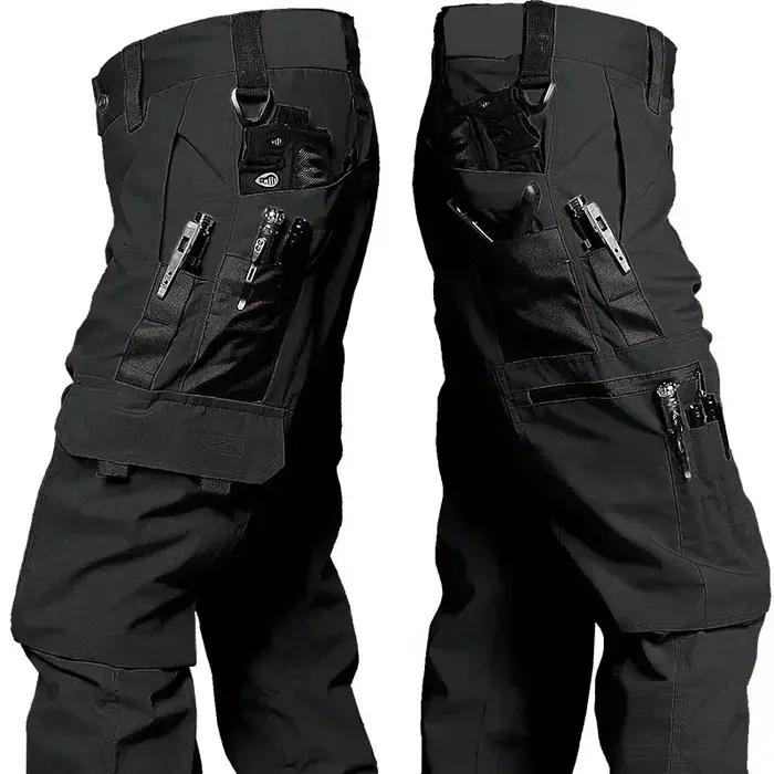 Pantalon de travail tactique pour hommes, Cargo d'extérieur, multi-poches, imperméable, vêtements de