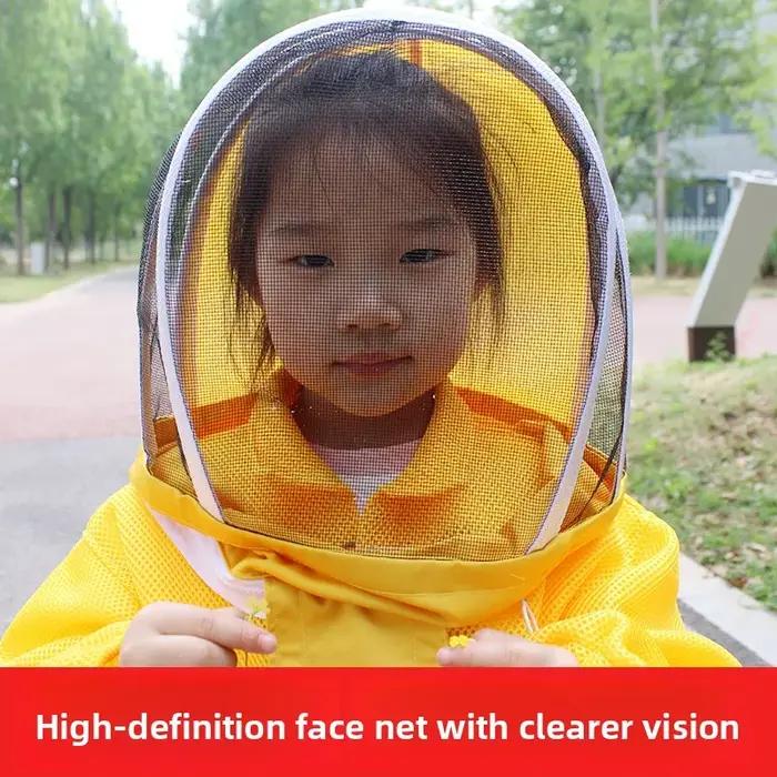 Costume d'équipement pour apiculture, vêtements Anti-abeilles respirants pour enfants, vêtements de protection pour visite d'étudiants, vêtements de ferme pour apiculteur
