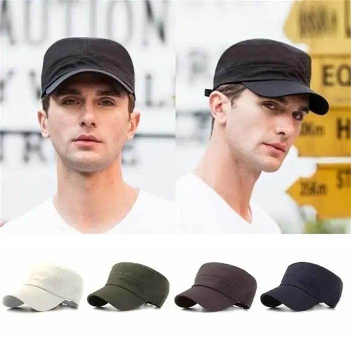 Casquette unisexe Vintage unie, style cadet, réglable, disponible en cinq couleurs, accessoire de mode classique pour hommes et femmes, 1 pièce