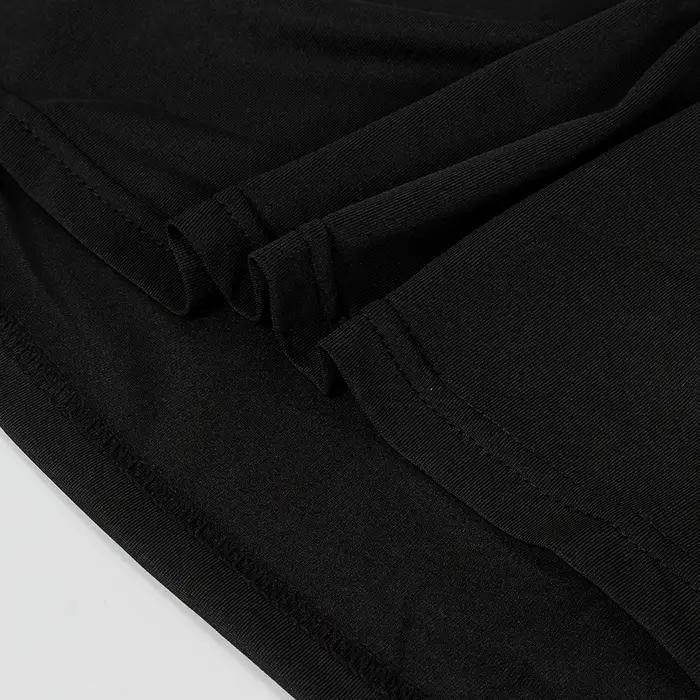 T-shirt moulant de sport de musculation pour hommes, col roulé à Compression, manches courtes, gymna