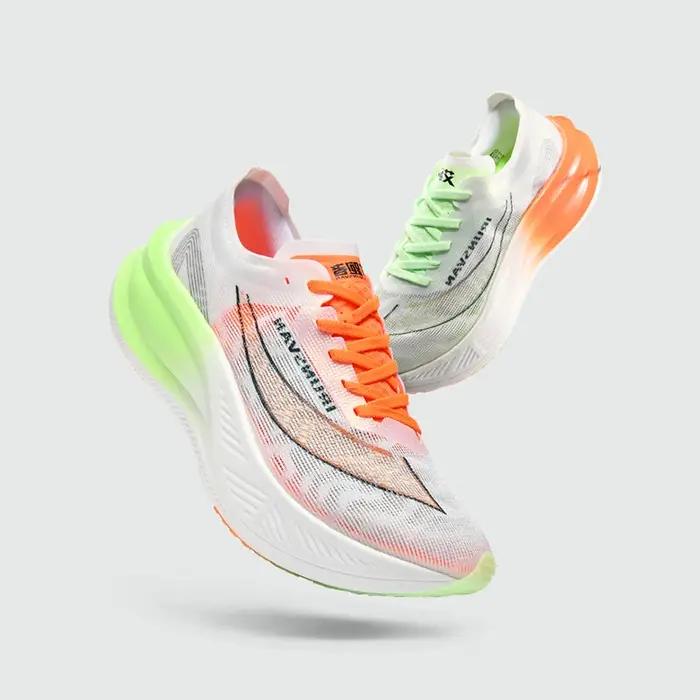 IRUNSVAN-Chaussures de course légères pour hommes, chaussures de sport respirantes, plaque de carbon