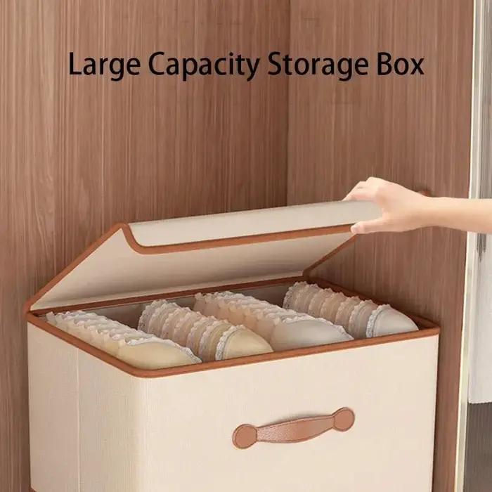Boîte de rangement pour vêtements avec couvercle
