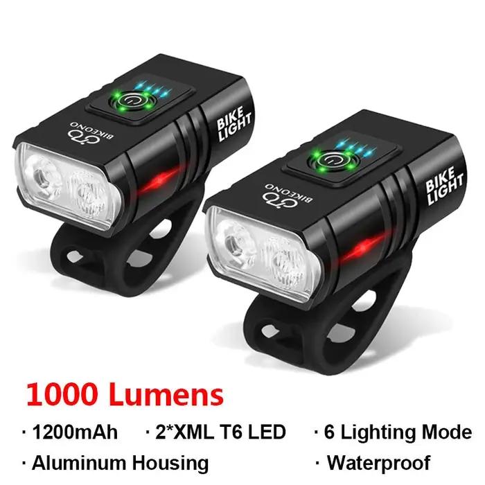 1000LM vélo lumière phare T6