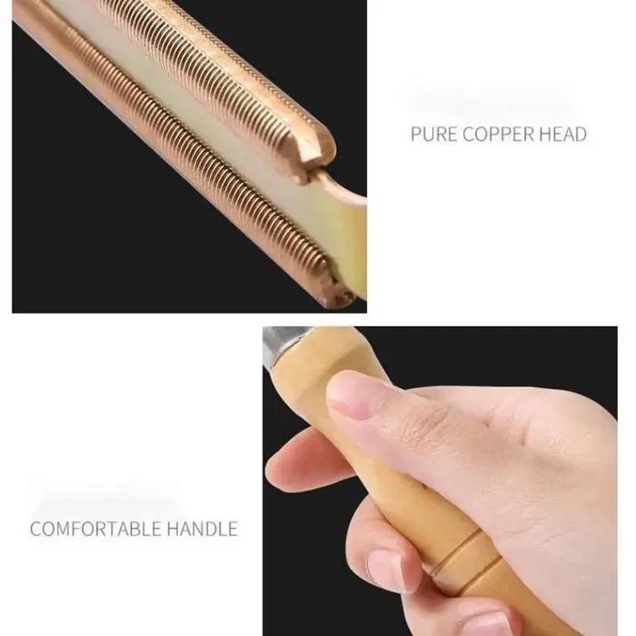 Outil de toilettage en bois pour chiens et chats éliminer les poils rebelles facile d'utilisation et durable pour le toilettage quotidien et cadeau idéal pour les amoureux des animaux
