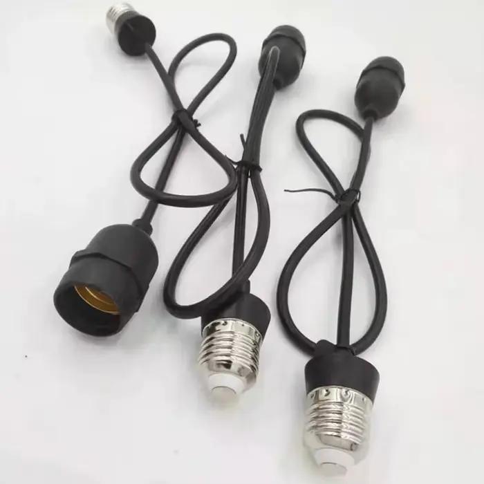 Base de lampe E27 extérieure AC 110-240V avec rallonge, support de lampe étanche E27