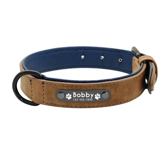 Laisse de collier de chien en cuir