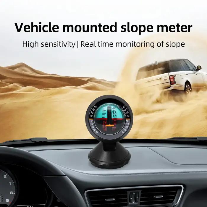Inclinomètre de voiture, compteur de pente multifonction, Portable, haute précision, boussole univer