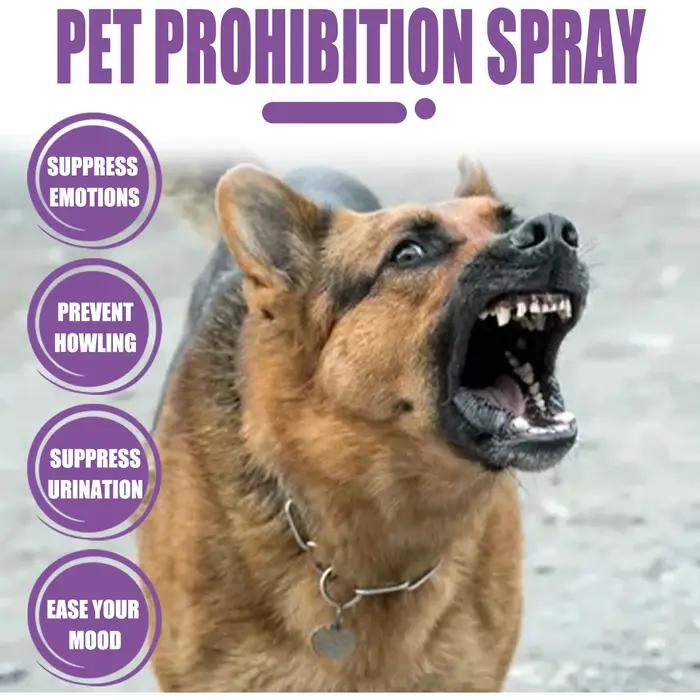 Spray Apaisant pour Chat et Chien – Soulagement de l'Anxiété et de la Stimulation Physiologique – Soutien Relaxant pour le Stress des Animaux – Complément Naturel à base de Poria – 50ml