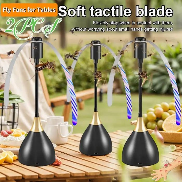 1/2 pièces répulsif de mouches ventilateur de Table
