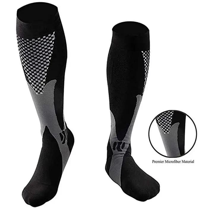 Bas de compression médical chasse varices fatigue jambes lourdes noir sport outdoor