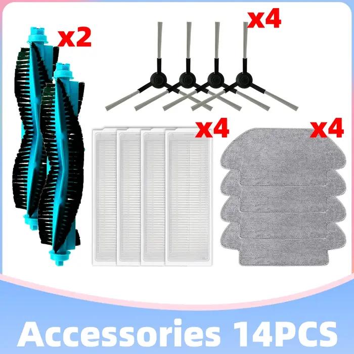 Pièces d'aspirateur robot VXVC07-JG pour Viomi V2 Max / V3/X2, rouleau principal, brosse latérale, f