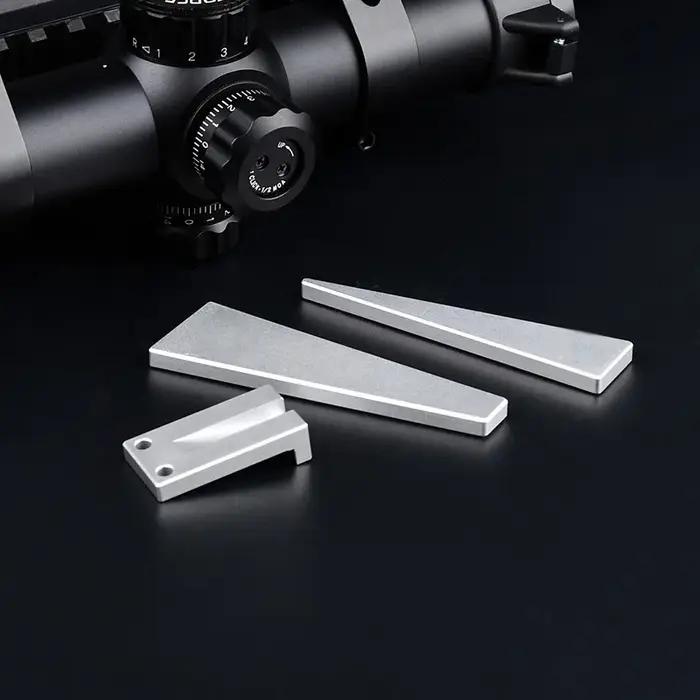 Kit niveau optique 3 pièces métal réglage fin viseurs fusil aluminium montage scopes ajustement