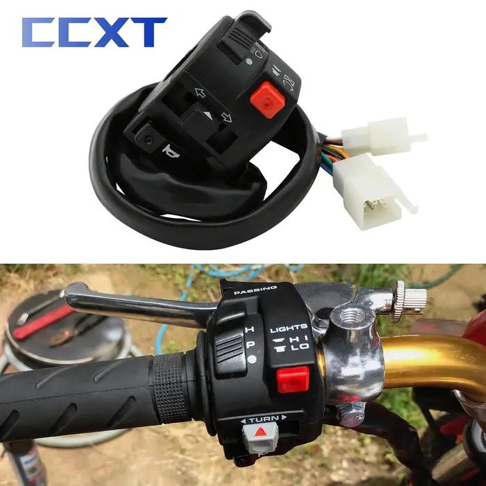 Interrupteur de feu de moto, bouton de clignotant, klaxon, pour ATV, Motocross, Scooter, KTM, Honda,