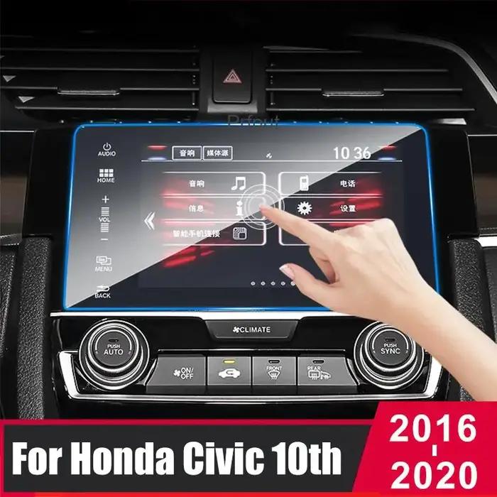 Pour honda civic 10th 2016 2017 2018 2019 2020 verre voiture Navigation protecteur d'écran LCD écran