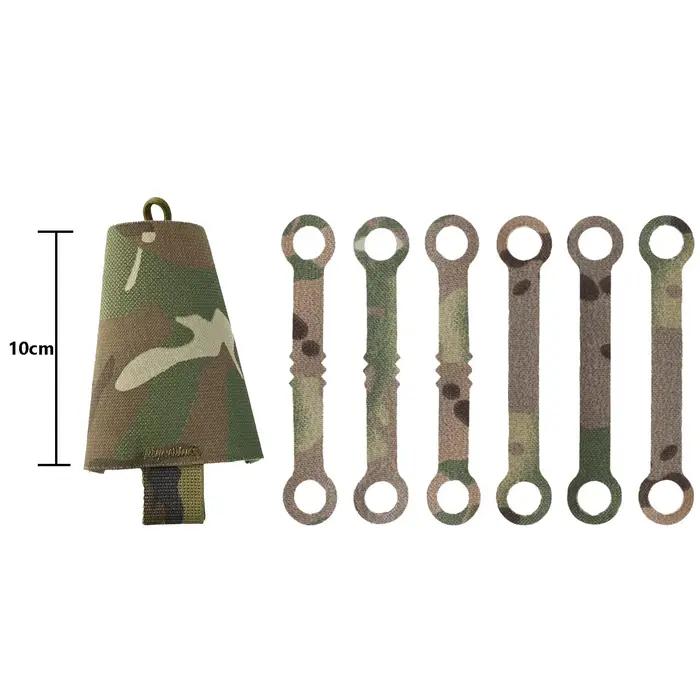 Porte-chem lights tactique avec mousquetons SABADO 6 pièces pour chasse outdoor