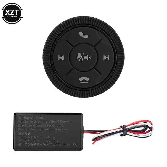 Bouton de télécommande sans fil pour voiture, 7 touches, volant, universel, musique, Android, DVD, n