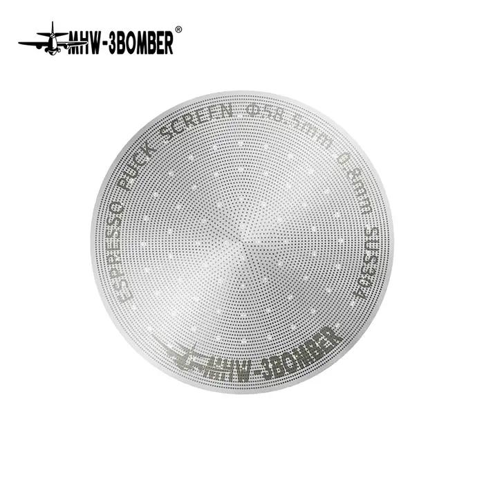 Écran de rondelle d'espresso de revêtement en titane MHW-3BOMBER 51/2/53/58mm filtre en métal réutil