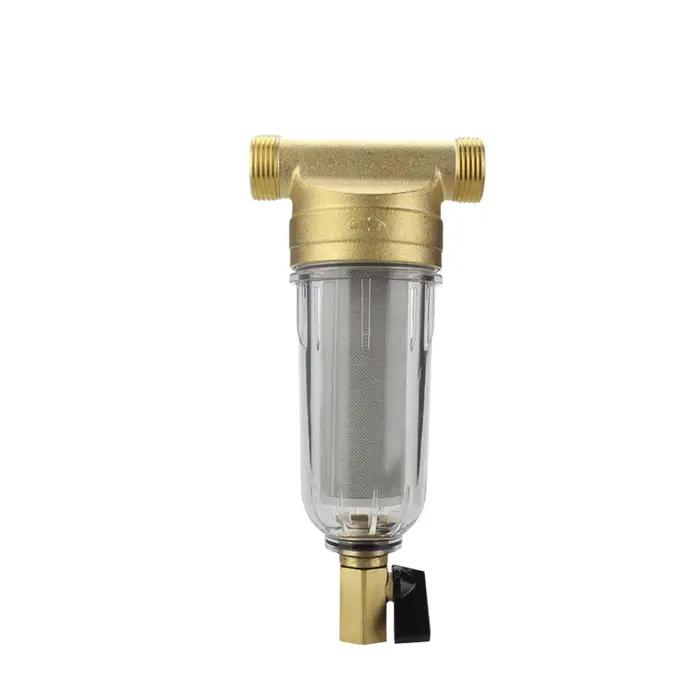 Filtre d’eau Préfiltration Maison Entière Débit 4000LH Acier Inoxydable 40 Microns Rétrolavage Installation Tuyauterie Connexion 1 2 3 4 1 Pouce