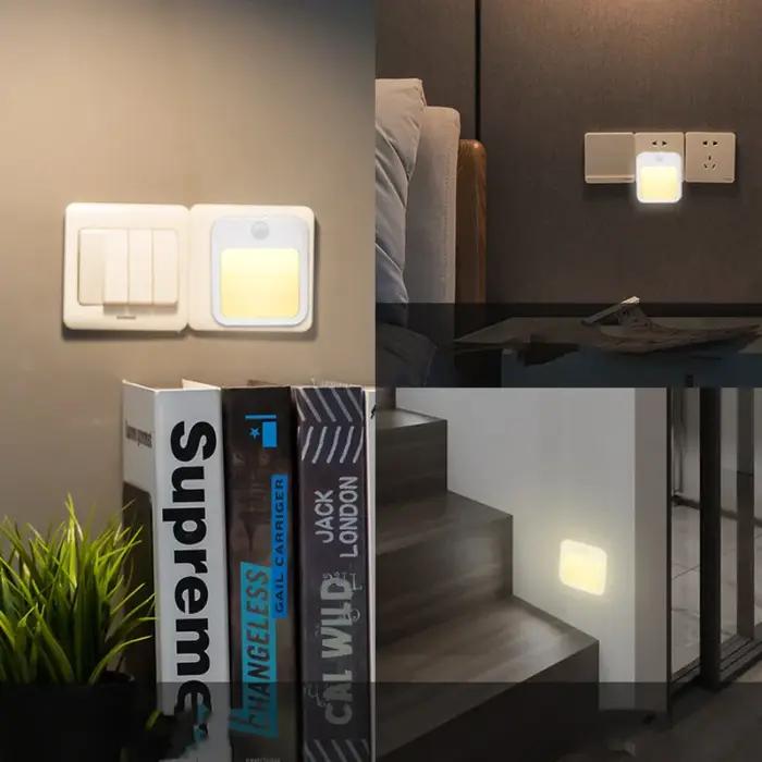 Veilleuses LED avec capteur de mouvement, lampe de chevet pour chambre de bébé, éclairage de couloir
