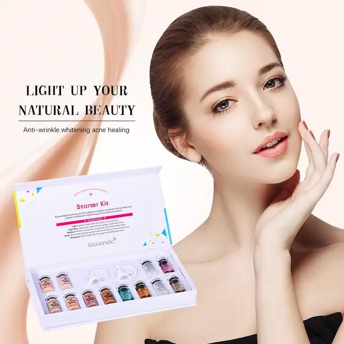 Corée BB crème lueur débutant Kit de démarrage Niacinamide/Peptide visage soin de la peau sérum Esse