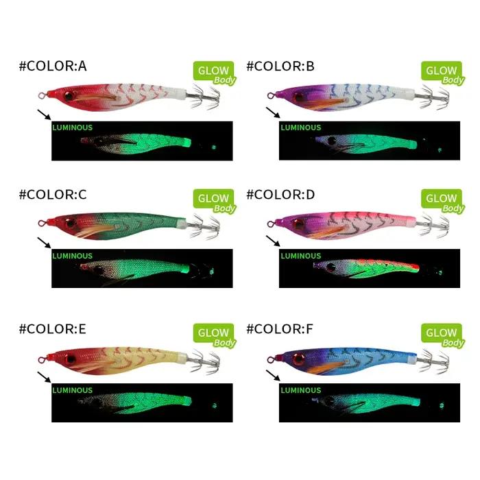 27Styles lumineux coloré flottant calmar gabarit gabarits leurre de pêche artificiel en plastique ca