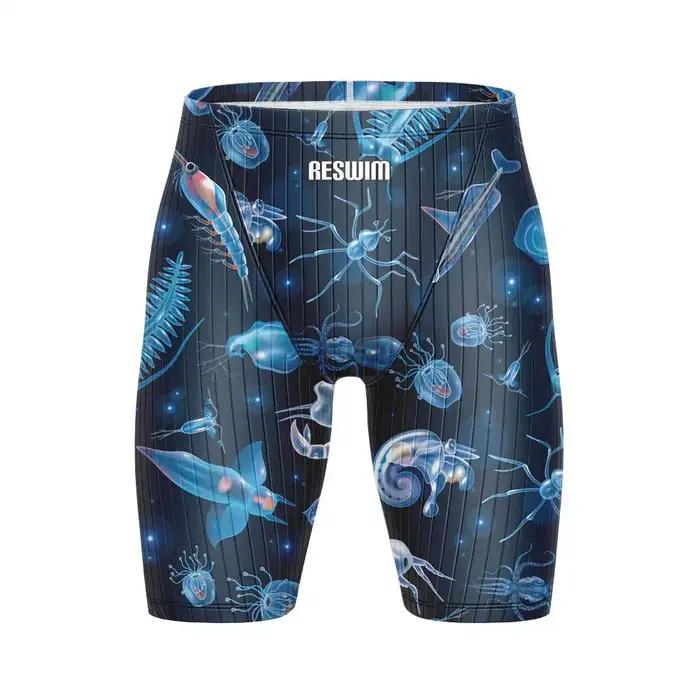 Nouveau maillot de bain athlétique pour hommes, motif dessin animé, short de natation durable pour l