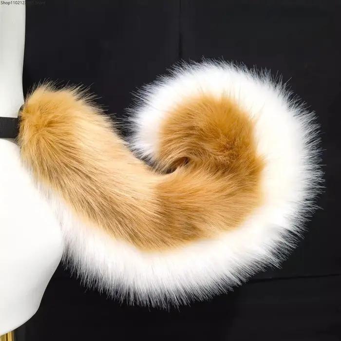 6 types de queues de chien en fausse fourrure faites à la main, pour cosplay, anime, Comic Con, accessoires de costume réalistes, 55 cm