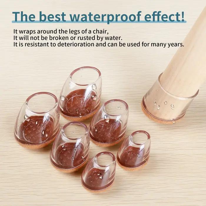 Protecteurs de sol pour pieds de chaise, 16 pièces, couvre-pieds de chaise en Silicone pour 15 ~ 25