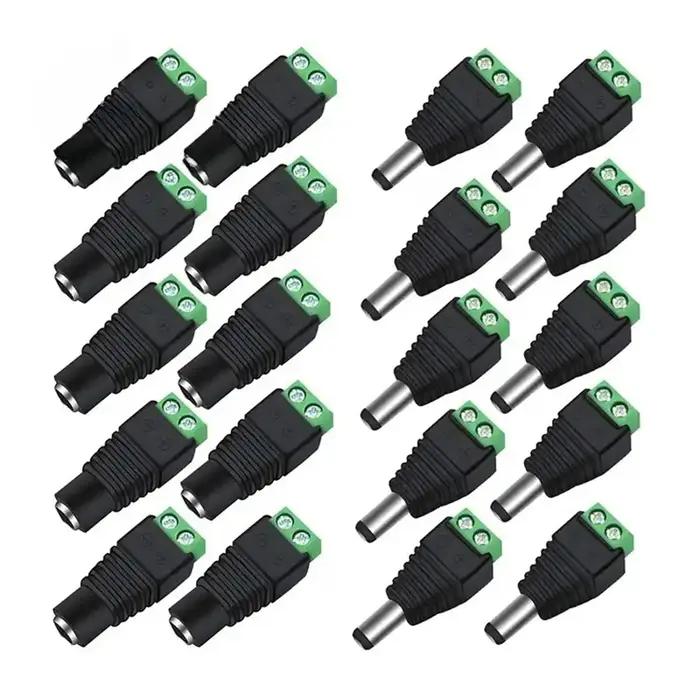10/20/30 paires de connecteurs d'alimentation 12V DC