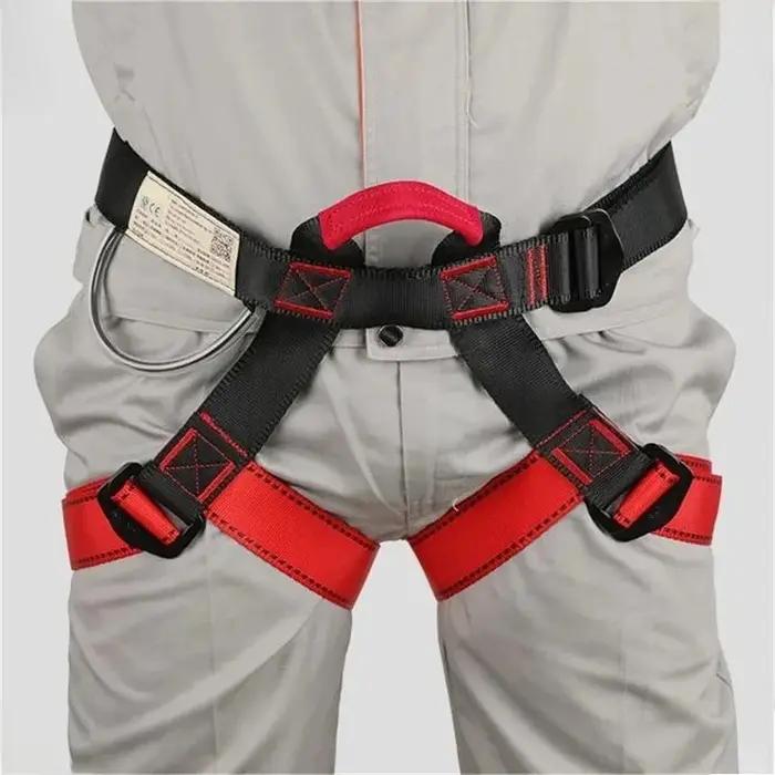 Harnais de sécurité en plein air SMHXIANGQIANJIN pour randonnées et escalades demi-corps support de taille survie aérienne outils de montagne robuste et fiable