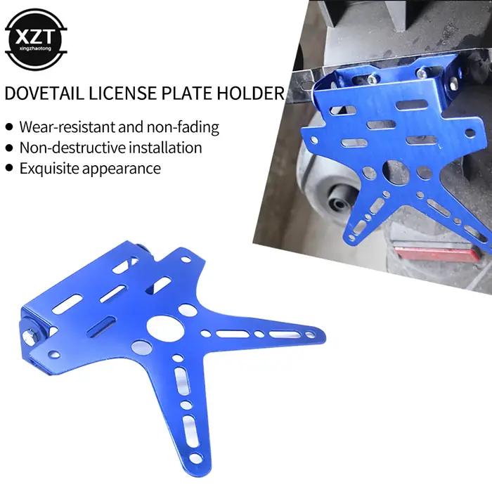 Support universel de plaque de planificateur de moto en alliage