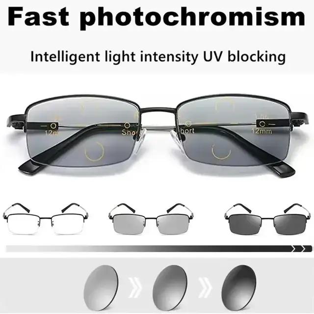 Clara Vida-Lunettes de lecture photochromiques progressives pour hommes et femmes