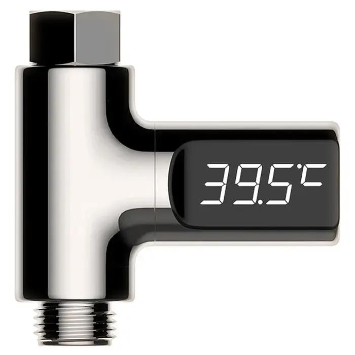 Thermomètre numérique à LED pour l'eau 5-85 ℃ Moniteur de température autonome haute précision pour salle de bain