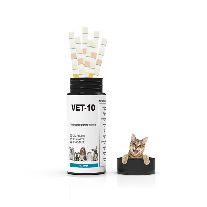 Bandelettes de Test d'urine pour la santé des animaux de compagnie