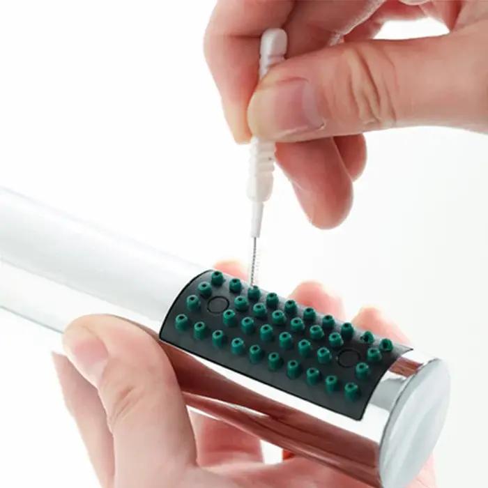 HOMicro-Brosse en nylon anti-colmatage pour pommeau de douche, nettoyeur de livres, trou de téléphon