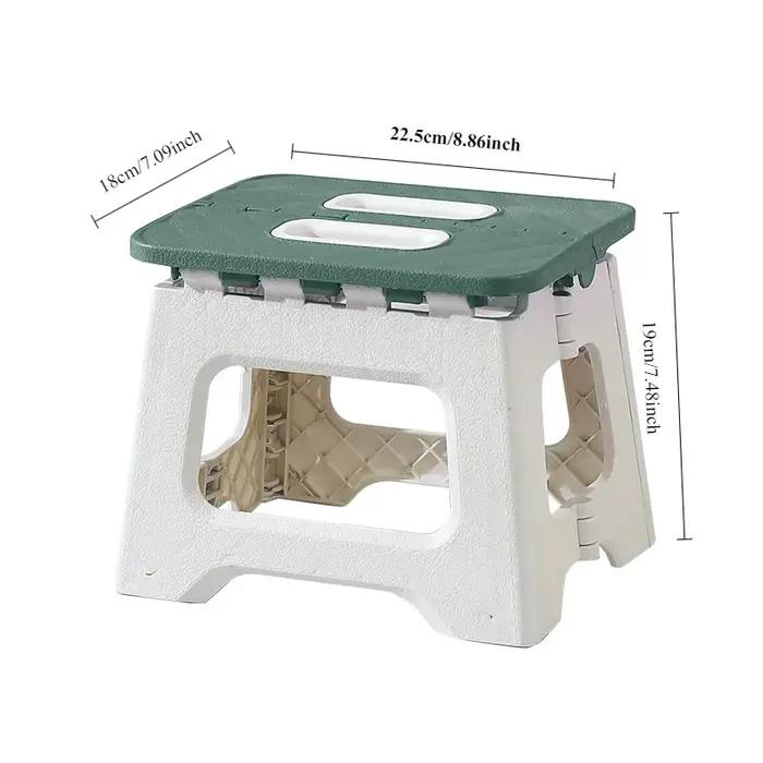 Petit tabouret pliant en plastique portable pour enfants, chaise pliable, pique-nique en plein air s