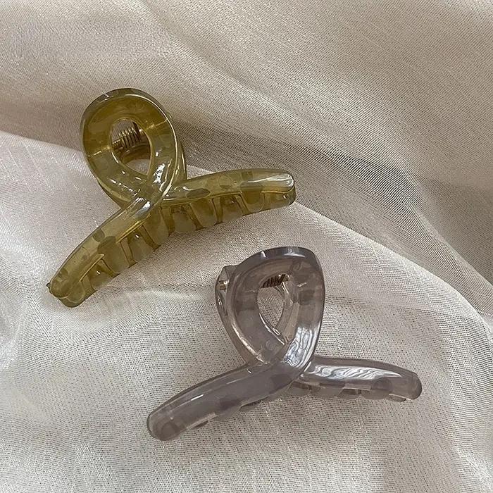 Mini pinces à cheveux en MSI pour femmes, pince requin, pince à frange, demi-cravate douce, vêtement