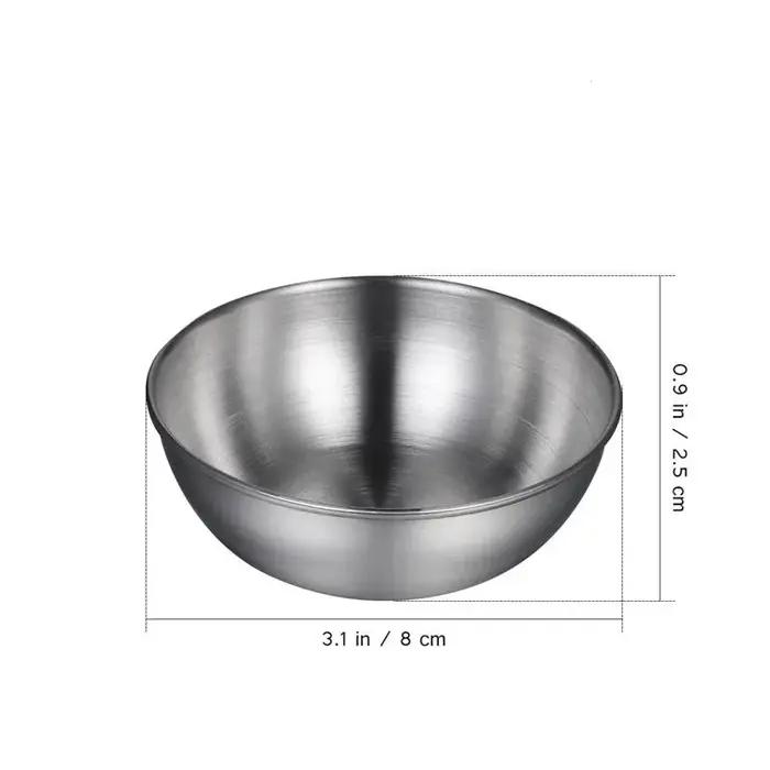 Plat à Sauce d'assaisonnement en acier inoxydable