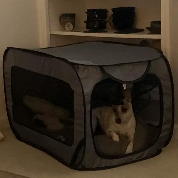 Lit pour chien portable LDLC classique polyester universel pour petites races voyage en voiture et maison occasions spéciales