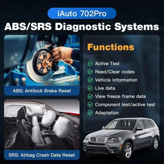 Scanner de voiture iAuto702 Pro OBDII