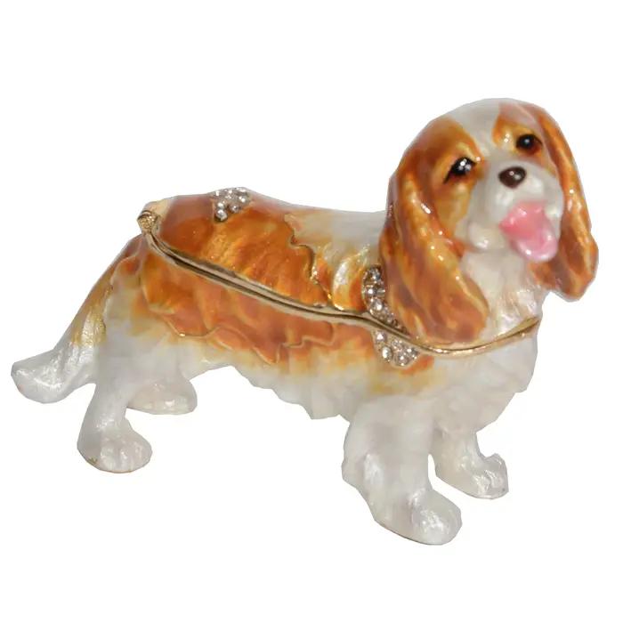 Boîte à bijoux émaillée pour chien, boîte à souvenirs personnalisée, cadeau pour amoureux des animaux occasions spéciales