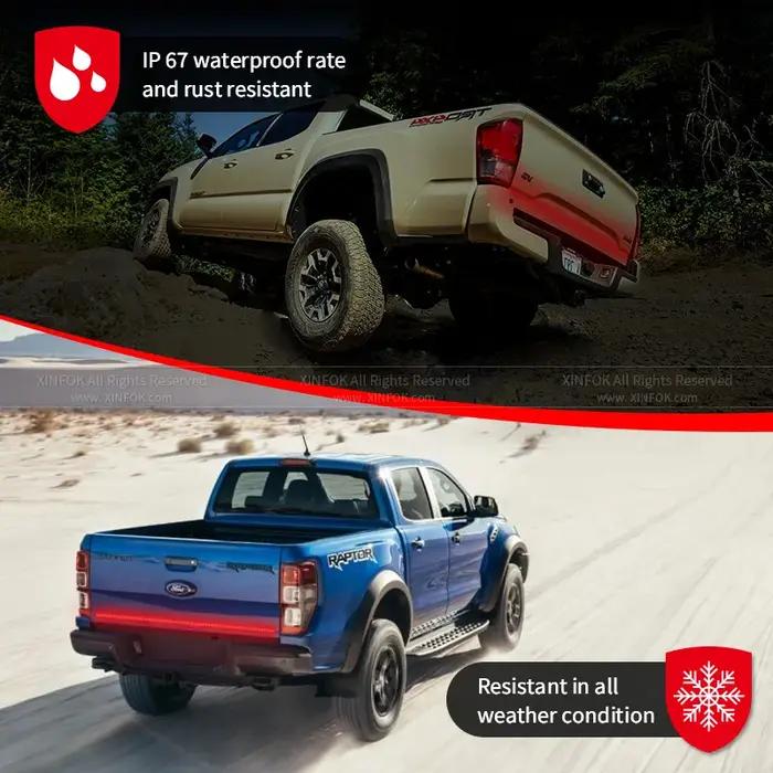 XINFOK Bar DC 12 24V rouge ambre pick-up clignotant camion Utes Bakkie conteneur Cargo Jeep RV SUV b