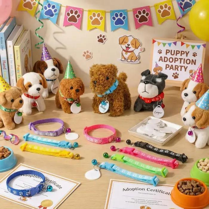 Lot de 12 à 36 colliers réglables pour chiens avec carte d'identification