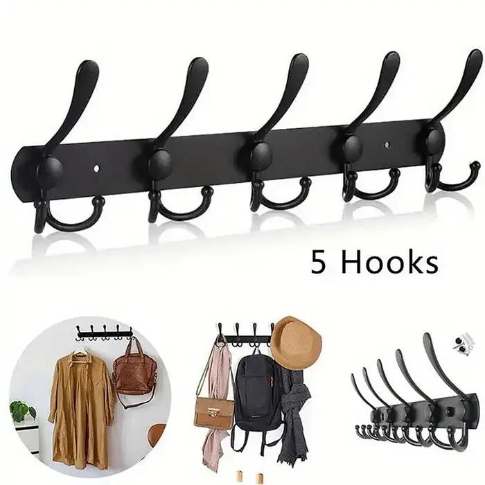 Porte-manteau mural en métal moderne et minimaliste pour hall d'entrée rangement vêtements crochet suspendu dressing occasions spéciales