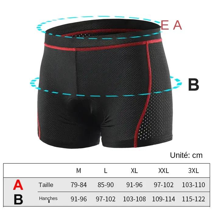 NEWBOLER short de cyclisme respirant sous-vêtements